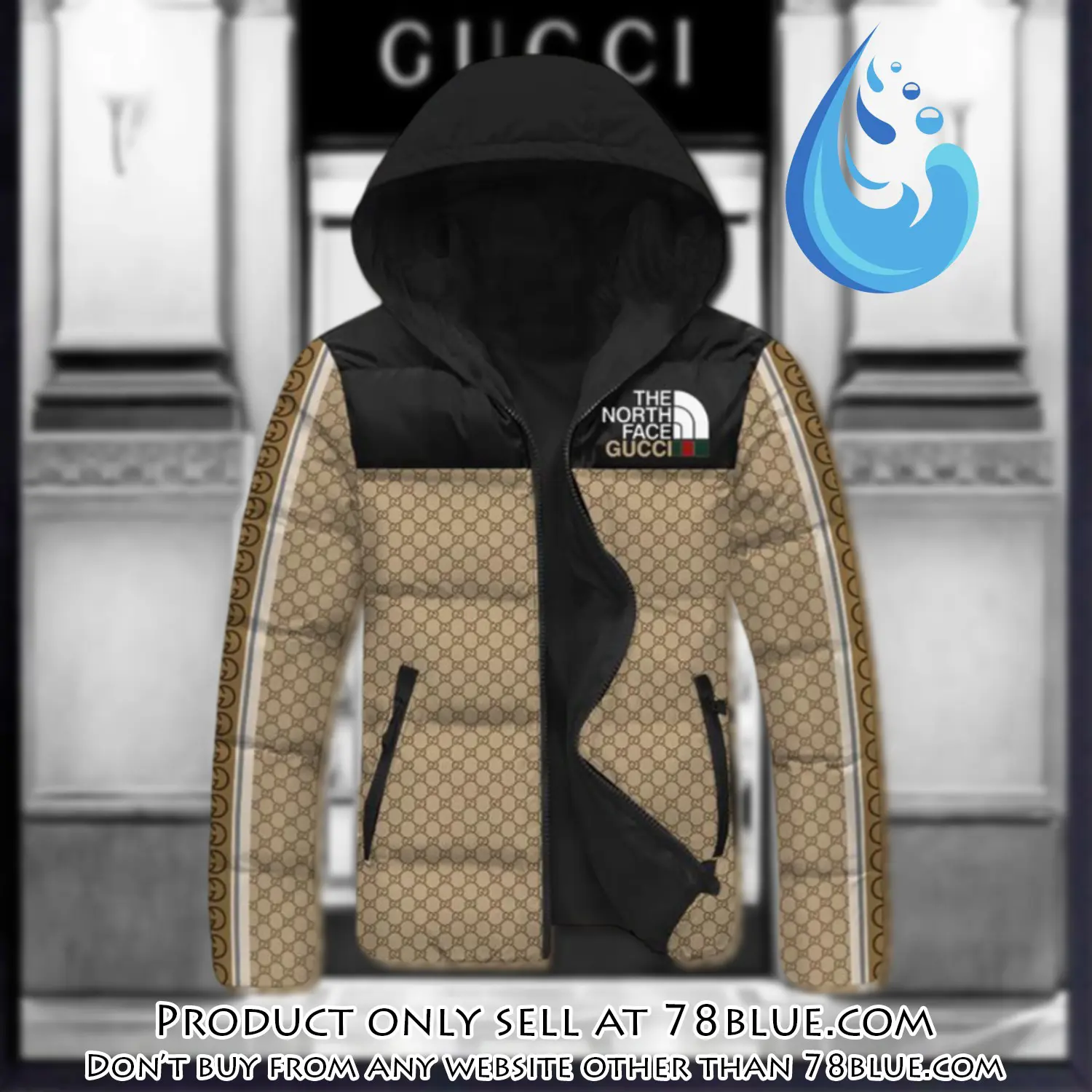 Gucci downfilled coat ultralight down jacket outdoor jacket warm outwear dfj1004 78b1435345